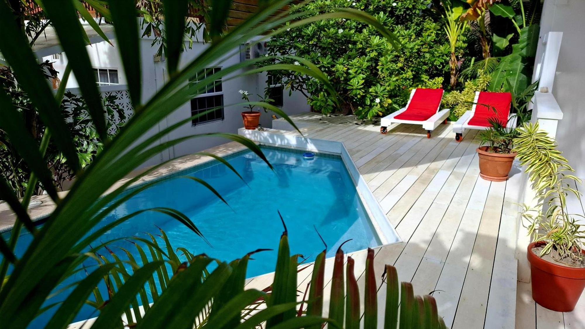 Amanda'S Place Green Studio - Pool And Tropical Garden Caye Caulker Exterior foto